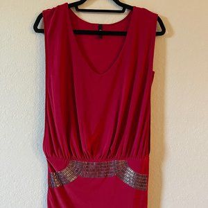 Double Layered Banded Bottom Mini Dress